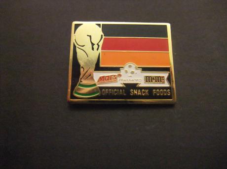WK voetbal Italië 1990 sponsor M&M Mars deelnemer Duitsland